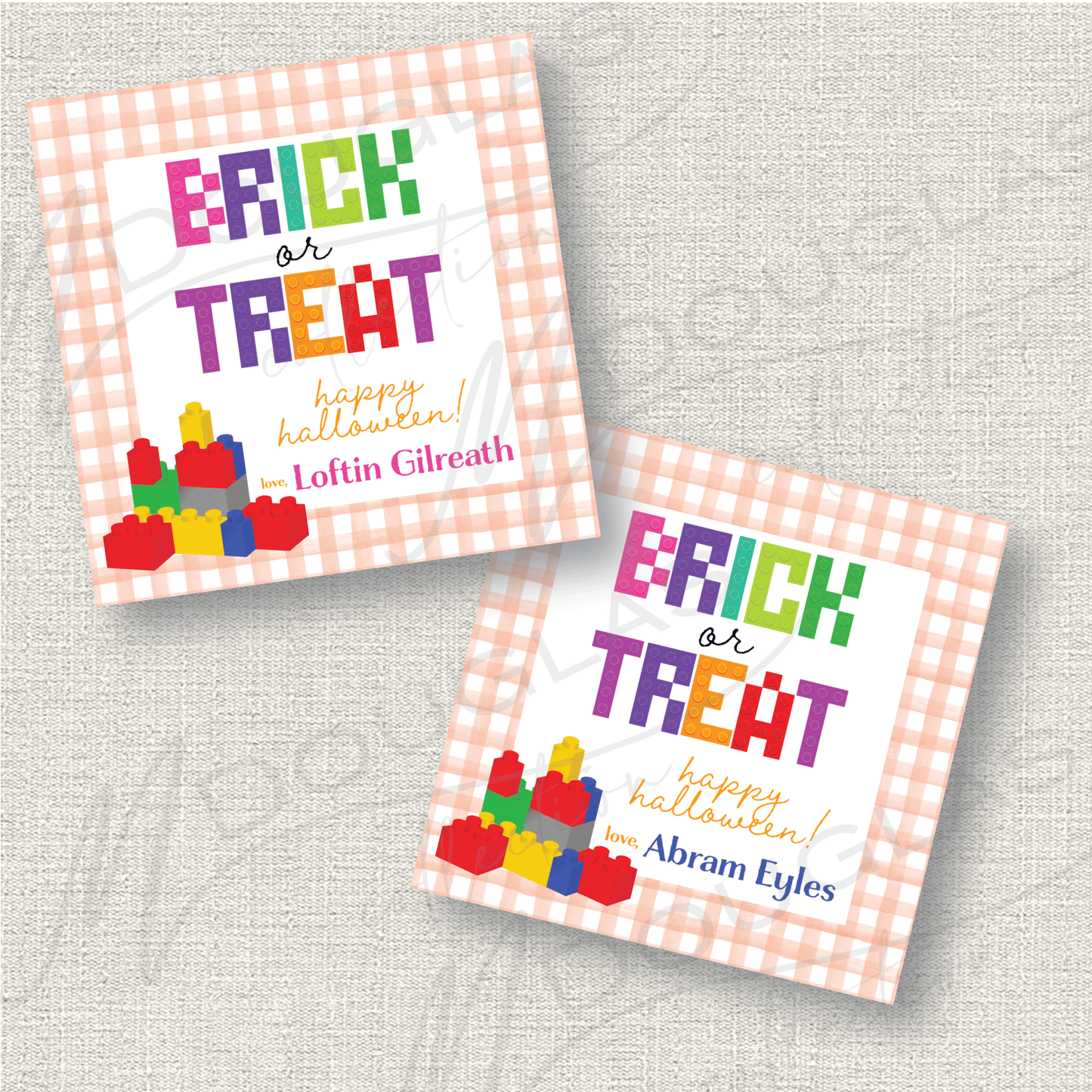 Halloween Tags - Brick or Treat