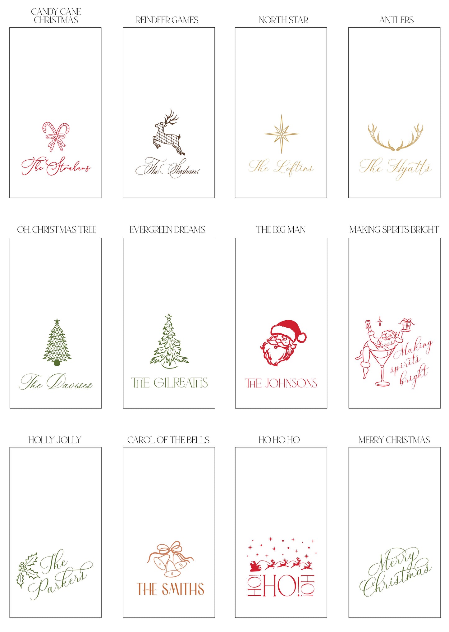 Christmas Guest Towels