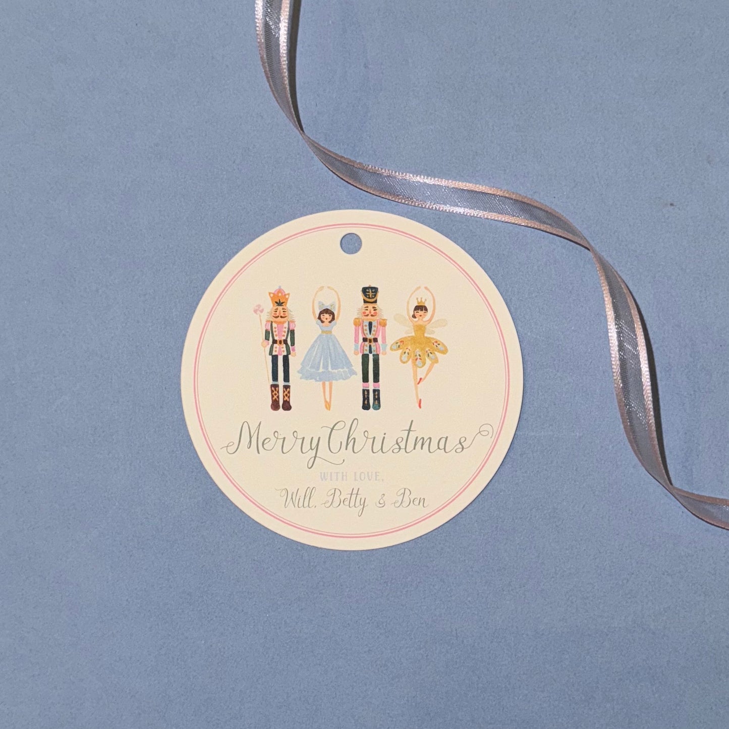 Nutcracker Christmas - Round Christmas Tag