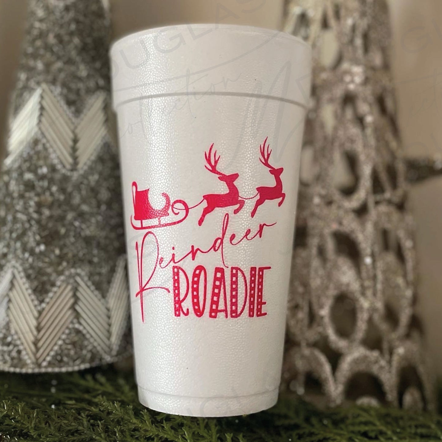 Reindeer Roadie - Styrofoam Cups