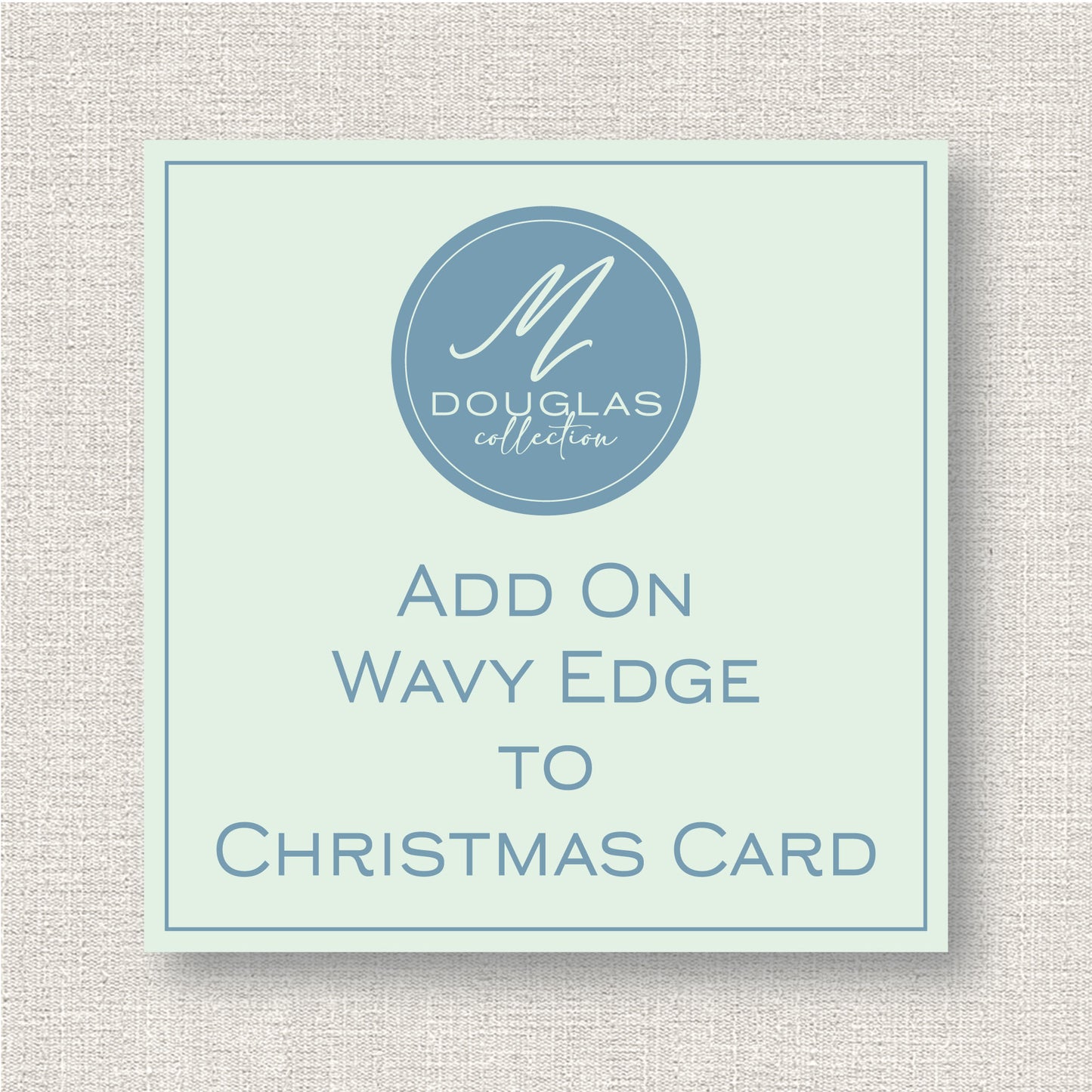 Add on WAVY EDGE to Custom 5x7 Christmas Card