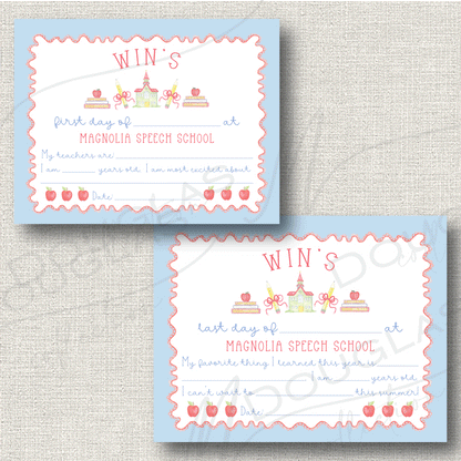 Schoolhouse Rock - First Day & Last Day of School Reversible Sign