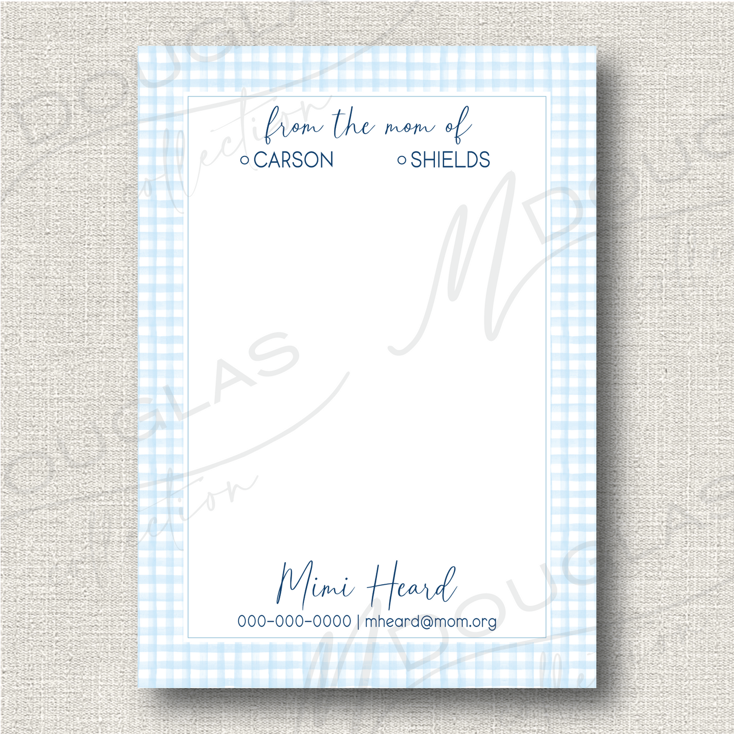From the mom of.... | Notepad - Baby Blue
