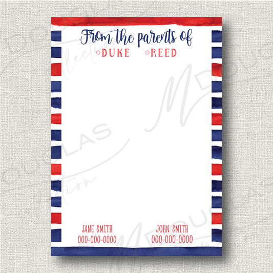 From the parents of... | Notepad - School Spirit