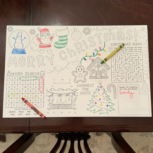 Christmas Activity Placemat Pad