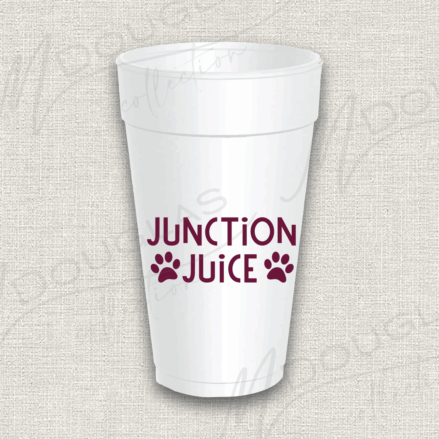 Junction Juice Styrofoam Cups