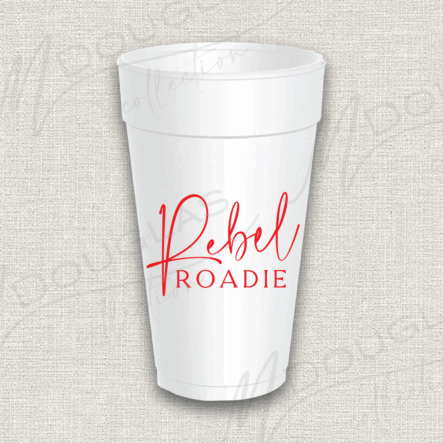 Rebel Roadie Styrofoam Cups