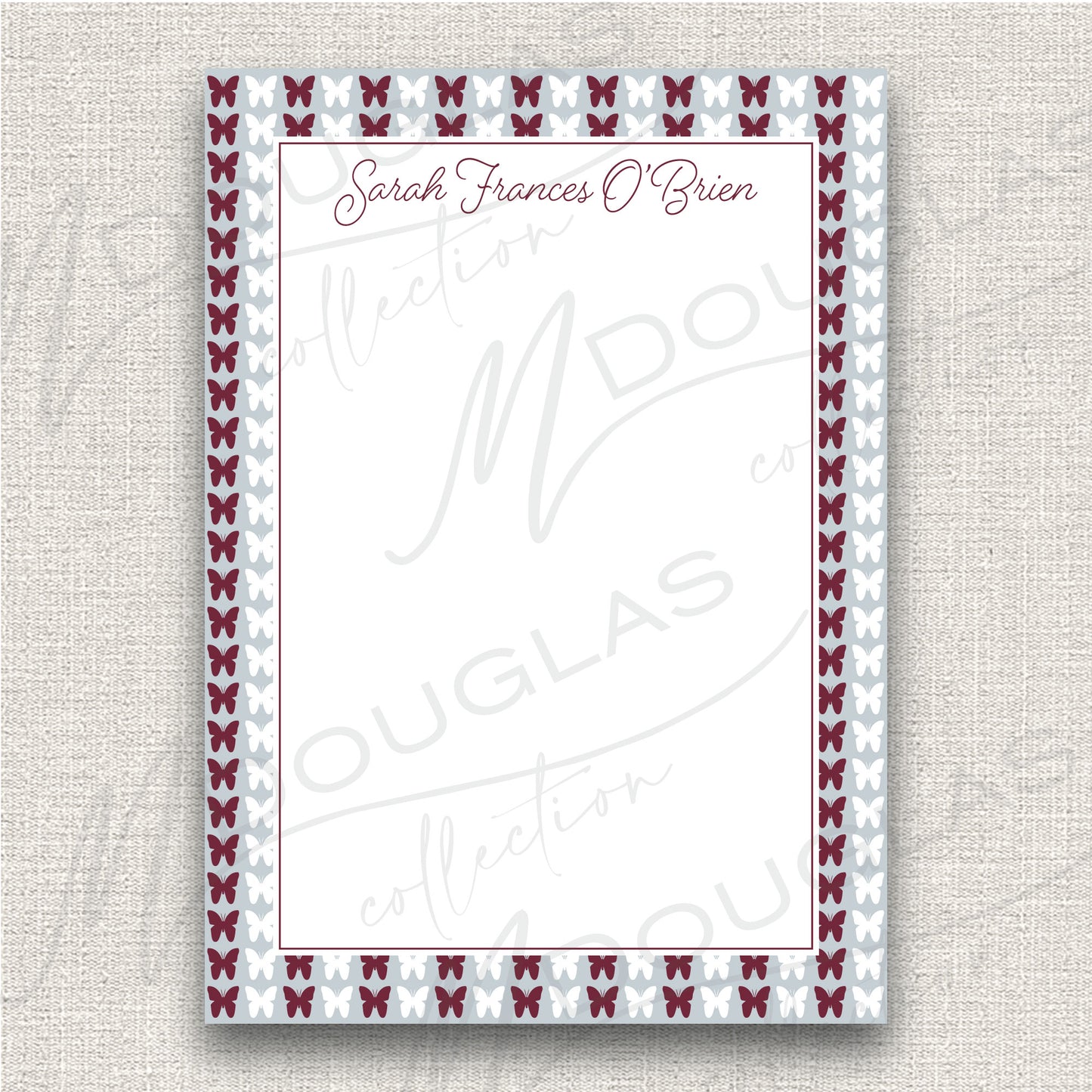 Bulldog Butterflies Notepad