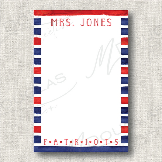 School Spirit | Notepad - PATRIOTS