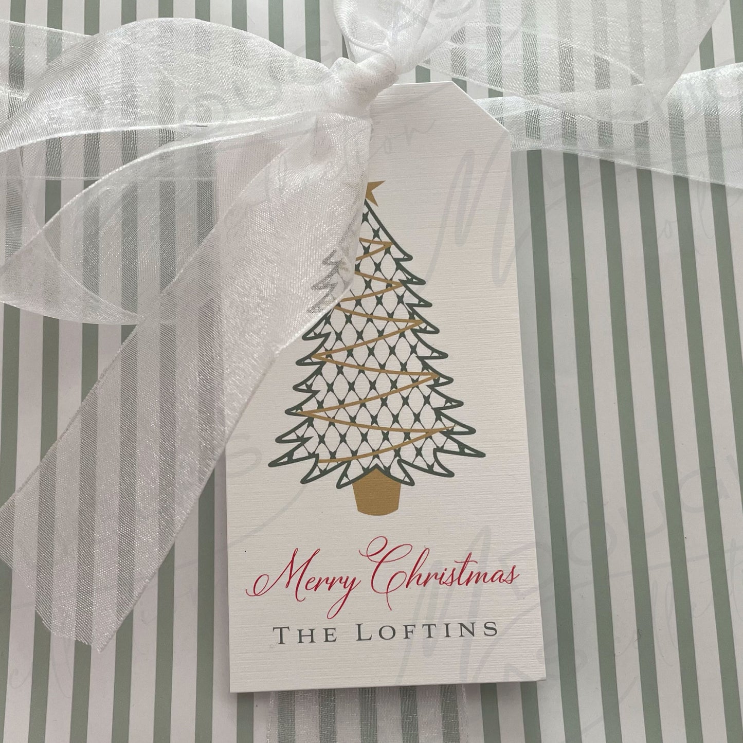 Chic Tree - Christmas Tag