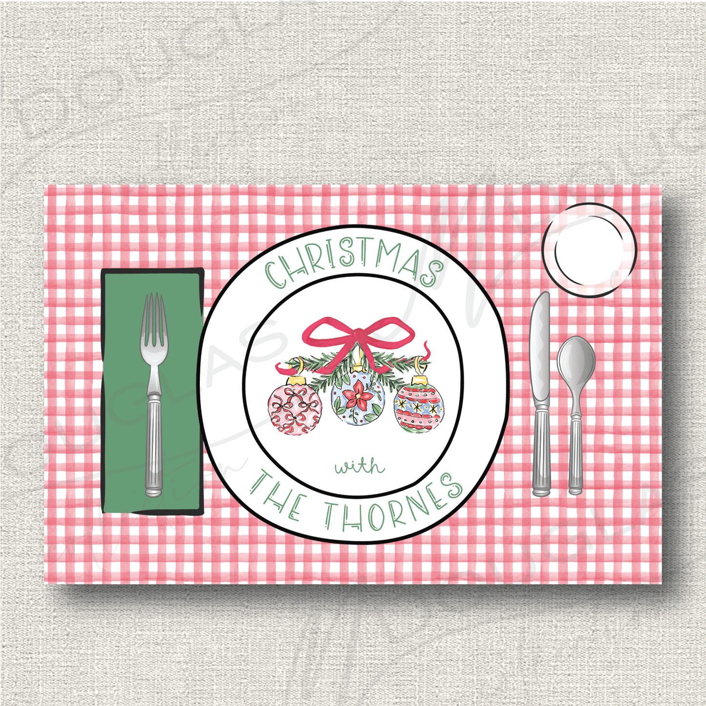 Ornaments Placemat Pad