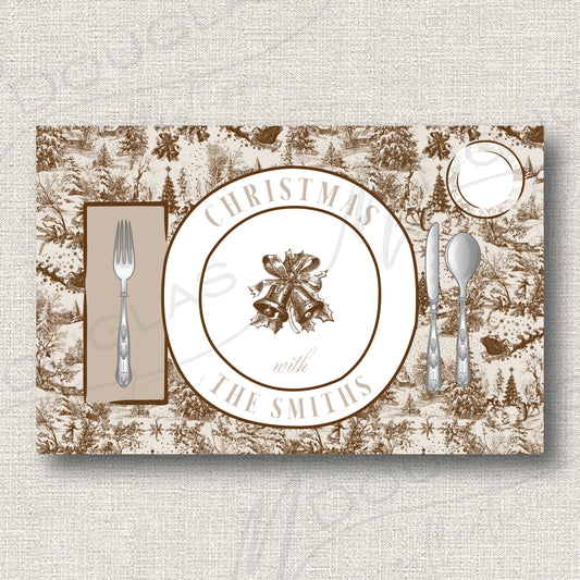 Winter Toile -  Placemat Pad