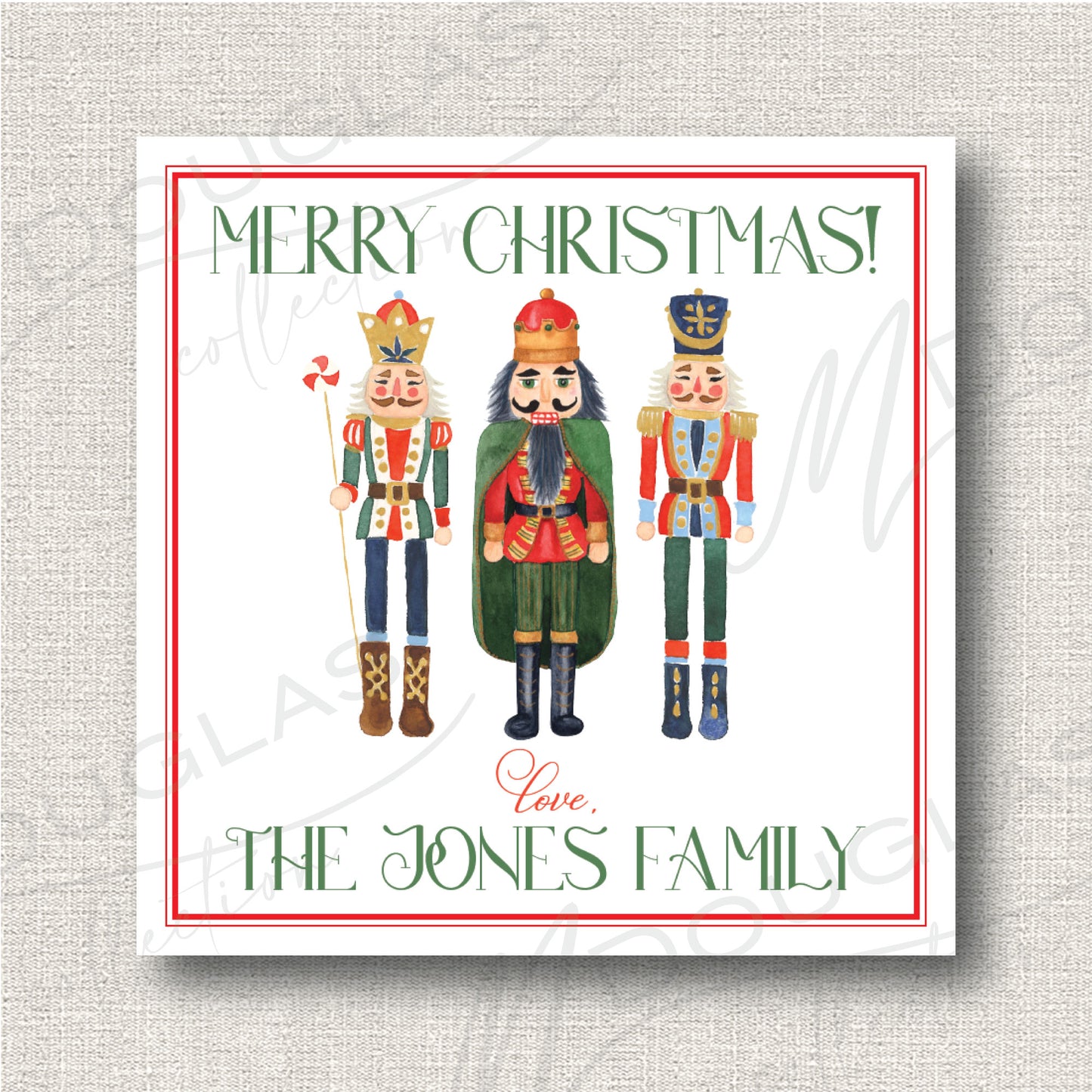 Nutcrackers -  Christmas Tag