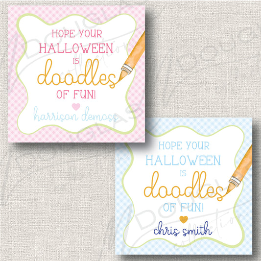 Halloween Tags  - Doodles of Fun