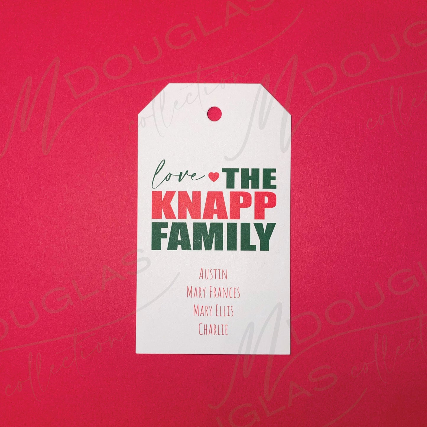 Love, The Family - Christmas Tag