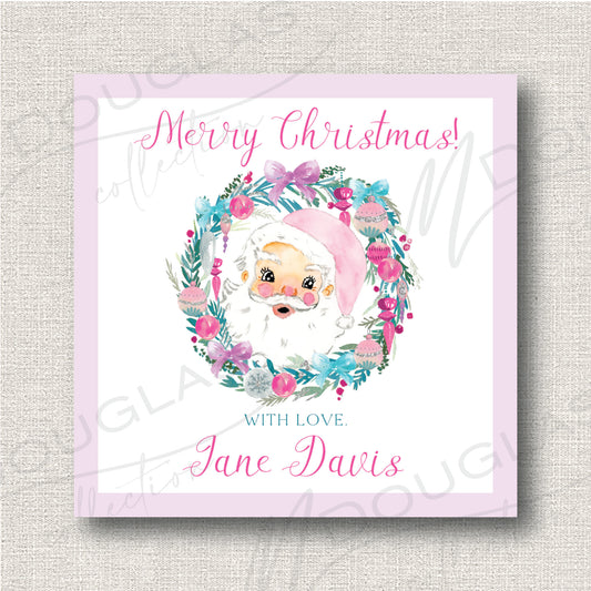 Bright Santa -  Christmas Tag